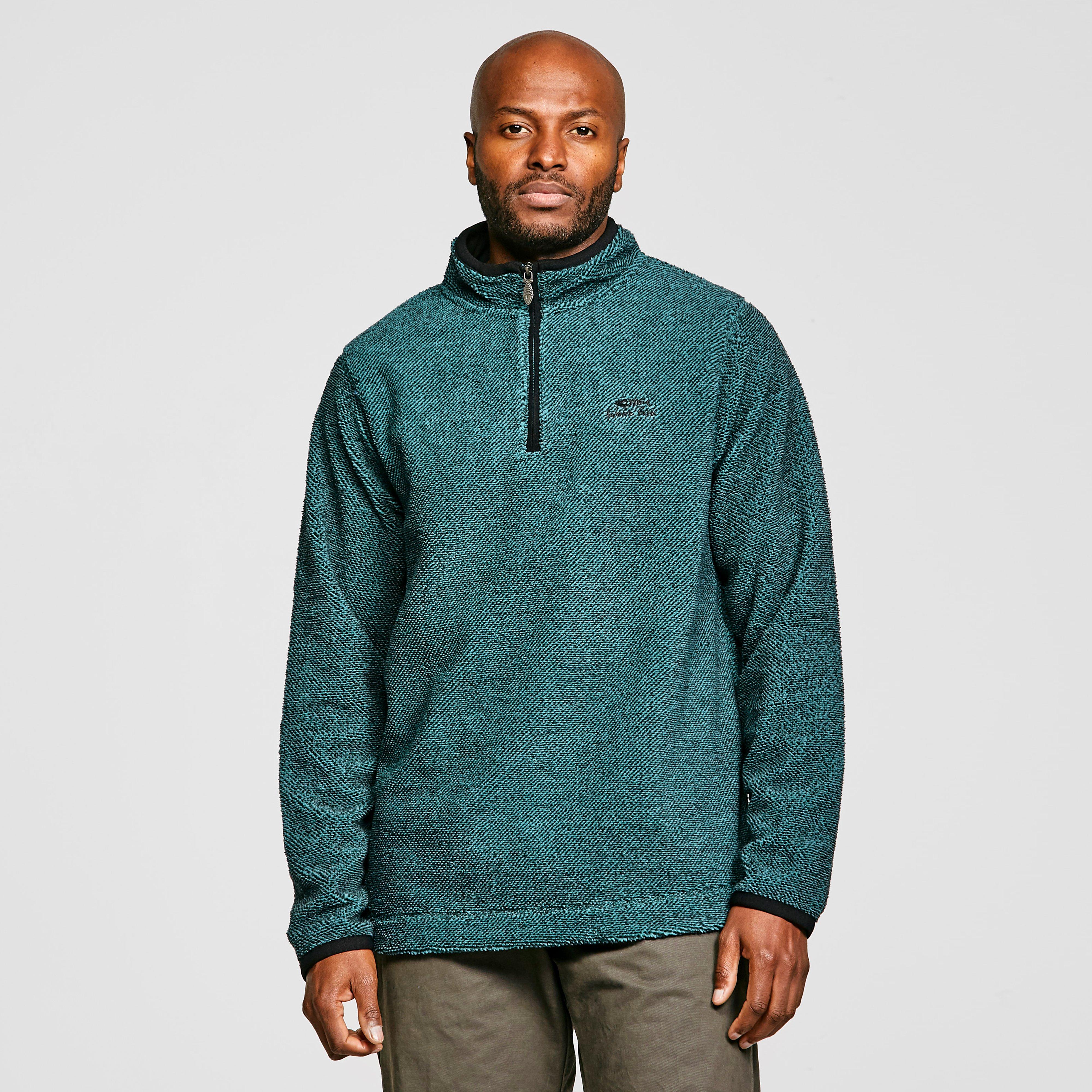 mens walking fleece half zip