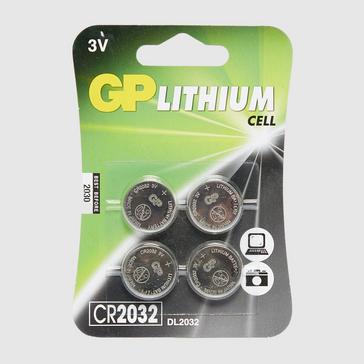 Black GP Batteries GP Coin Cell Batteries CR2032 4PK