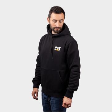 Black CATERPILLAR Men's Trademark Banner Hooded Sweatshirt