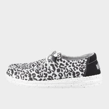 Black HEYDUDE Women's Wendy Leopard Shoe