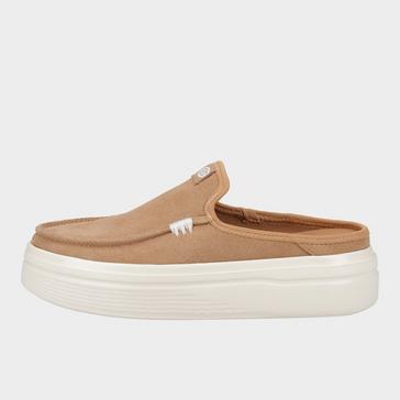 Brown HEYDUDE Women's Austin Lift Classic Mule