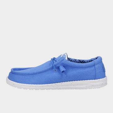 Blue HEYDUDE Men's Wally Canvas Shoe