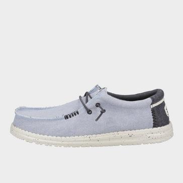 Blue HEYDUDE Men's Wally Coastline Jute Shoe