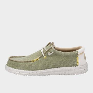Green HEYDUDE Men's Wally Coastline Jute Shoe