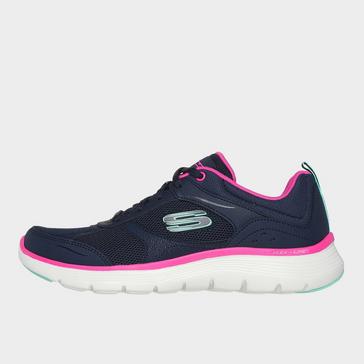 Dark Blue Skechers Women's Flex Appeal 5.0 Fresh Touch Trainers