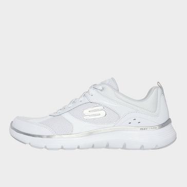 White Skechers Women's Flex Appeal 5.0 Fresh Touch Trainers