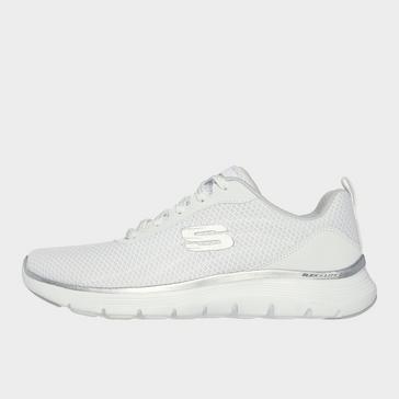 White Skechers Women's Flex Appeal 5.0 Uptake Trainers