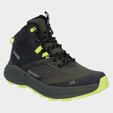 Black Hi-Tec Men's Fuse Trail Mid Waterproof Trainers