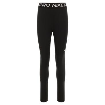 Black Nike Women's Mid-Rise Mesh-Panelled Leggings