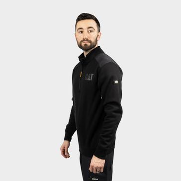 Black CATERPILLAR Men's Essential 1/4 Zip Sweatshirt