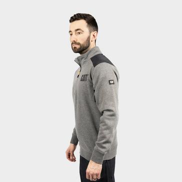 Grey CATERPILLAR Men's Essential 1/4 Zip Sweatshirt