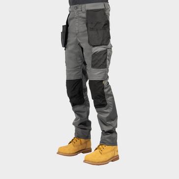 Grey CATERPILLAR Men's Essential Knee Pocket Stretch Holster Trouser