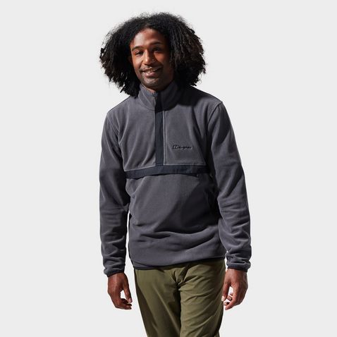 Grey fleece jacket on sale men's