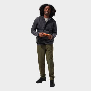 Grey Berghaus Men's Aslam Micro Half Zip Polartec® Fleece