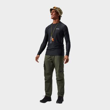 Black Berghaus Men's 24/7 Crew Long Sleeve Tech Tee