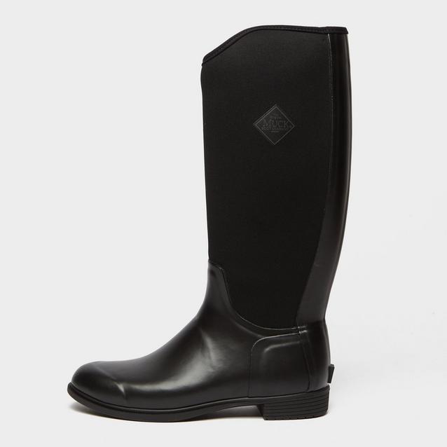 Black Muck Boot Womens Derby Tall Riding Boots Black image 1
