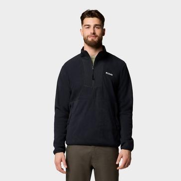 Black Columbia Men's Sequoia Grove Half Zip Fleece