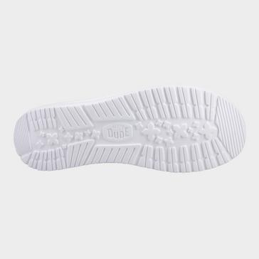 White HEYDUDE Women's Wendy Slip Surf Baja Mules
