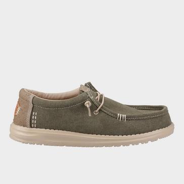 Green HEYDUDE Men's Wally Workwear Shoes