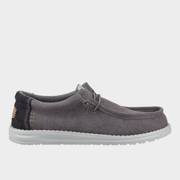 Grey HEYDUDE Men's Wally Workwear Shoes