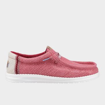 Red HEYDUDE Men's Wally Jute Shoes