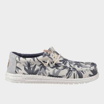 Grey HEYDUDE Men's Wally Palm Jute Shoes