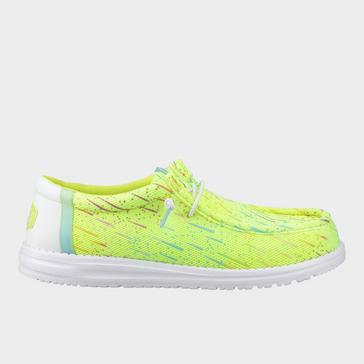 Green HEYDUDE Men's Wally Party Mesh Shoes