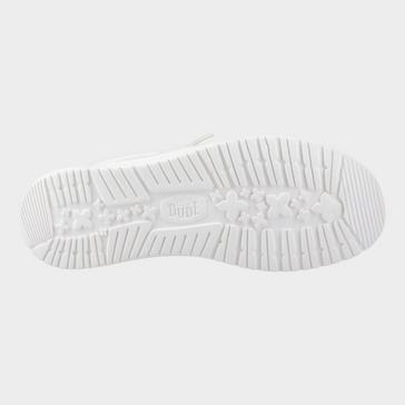 White HEYDUDE Men's Wally Resort Shoes
