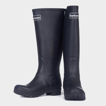 Black Barbour Womens Abbey Wellington Boots Black