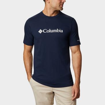 Navy Columbia Men's CSC Basic Logo Short Sleeve