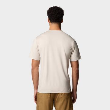 Beige Columbia Men's Kwick Hike Graphic SS Tee