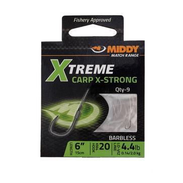 Silver Middy Xtreme Carp X-Strong Hook to Nylon (Size 20)