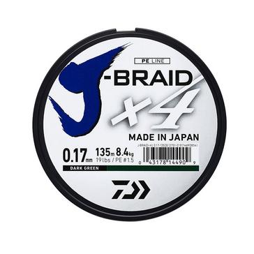 White Daiwa J-Brd X4E 0.13Mm-135M Dark Green - Jb4E0.13-135Dg