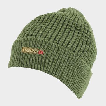 Green Trakker Textured Lined Beanie