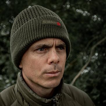 Green Trakker Textured Lined Beanie