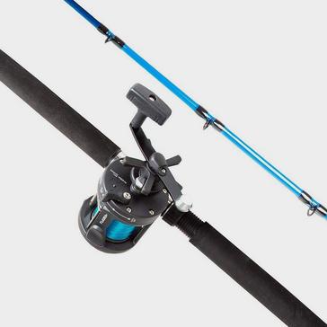 Blue FLADEN Fission Boat Rod and Reel Combo