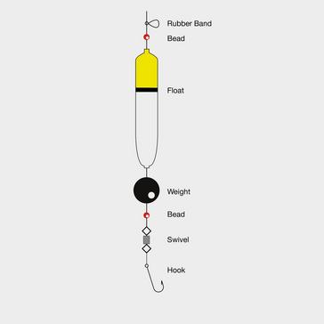 Yellow TRONIX 1Hook Flapper (Size 1/0)
