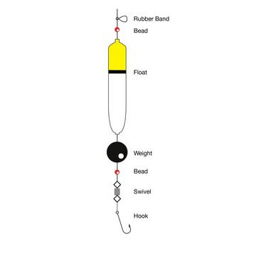 Yellow TRONIX 1Hook Flapper (Size 1/0)