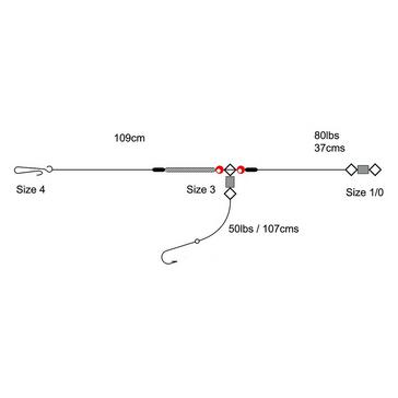 Silver TRONIX 1Hook Flapper 3/0