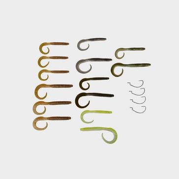 Grey SavageGear Rib Worm Kit 30+17pcs