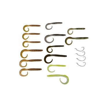 Grey SavageGear SG Rib Worm Kit 30+17pcs