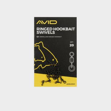 black AVID Terminal Ringed Hkbait Swivels