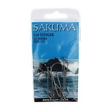 Black SAKUMA 560 Stinger Hooks Size 2