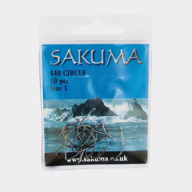 1 PAQUETE DE 10 GANCHOS CIRCULARES SAKUMA 440 (6 TAMAÑOS