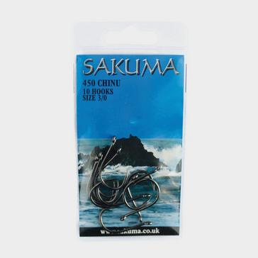 Black SAKUMA 450 Chinu Hooks Size 1/0