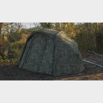 Green SOLAR TACKLE Undercover Camo Brolly