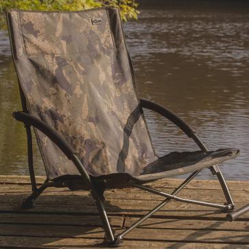 Green SOLAR TACKLE Undercover Camo Foldable Low Chair