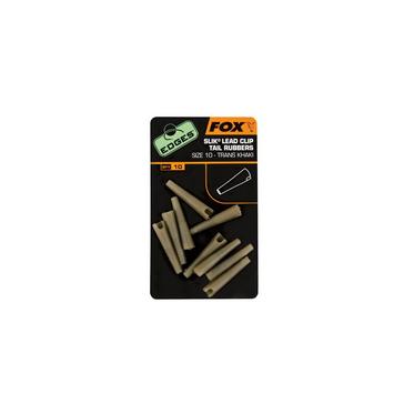 Green FOX INTERNATIONAL Edges™ Slik® Lead Clip Tail Rubbers Size 10