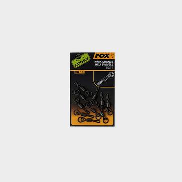 black FOX INTERNATIONAL Fox Edges Kwik Change Heli Swivels Size 7 X 10