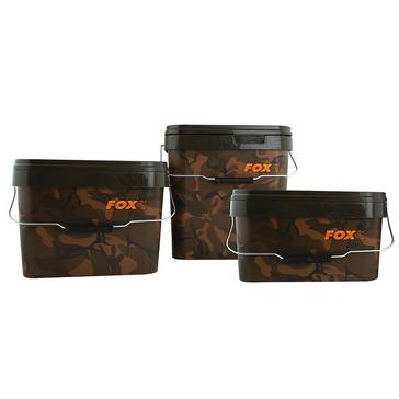 Green FOX INTERNATIONAL Camo Square Bucket 5 Litre